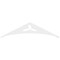 Ekena Millwork Pitch Naple Architectural Grade PVC Gable Pediment, 36"W x 9"H x 1"P (6/12) GPP036X009X100NAP - alternate 4